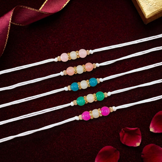 Pastel Gemstone Bhai Rakhi