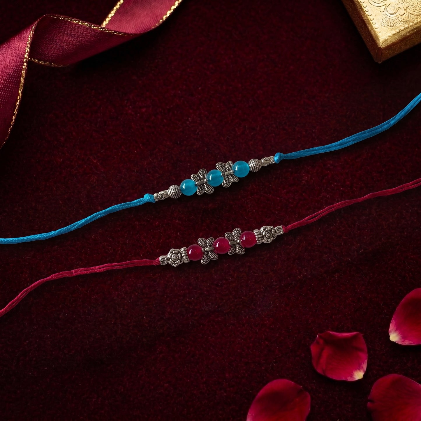 Butterfly Bead Bhai Rakhi Collection