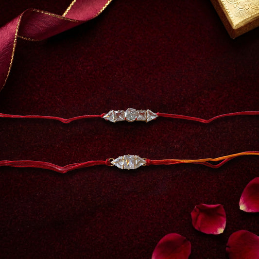 Premium Crystal Stone Bhai Rakhi Collection