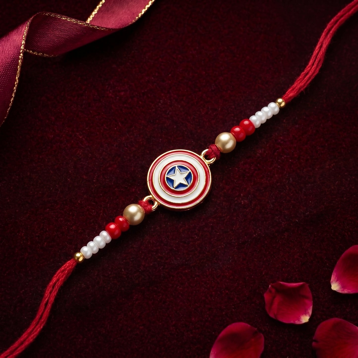 Captain America Kids Rakhi – Marvel Superhero Raksha Bandhan Rakhi for Boys