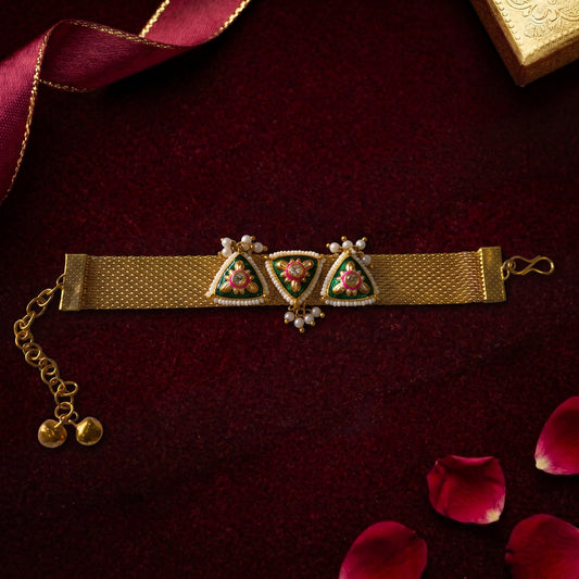 Floral Bracelet Rakhi for Bhabhi