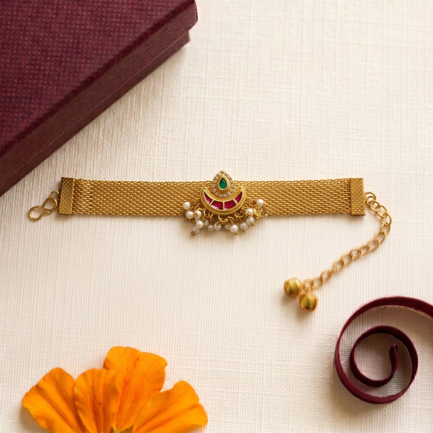 Stone Bracelet Rakhi for Bhabhi