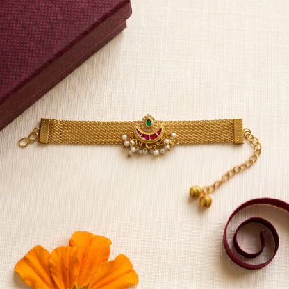 Stone Bracelet Rakhi for Bhabhi