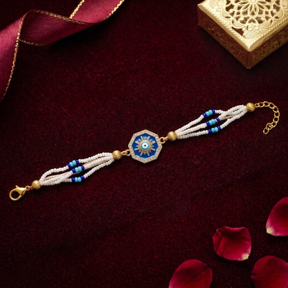 Premium Evil Eye Pearl Bhabhi or Sister Bracelet