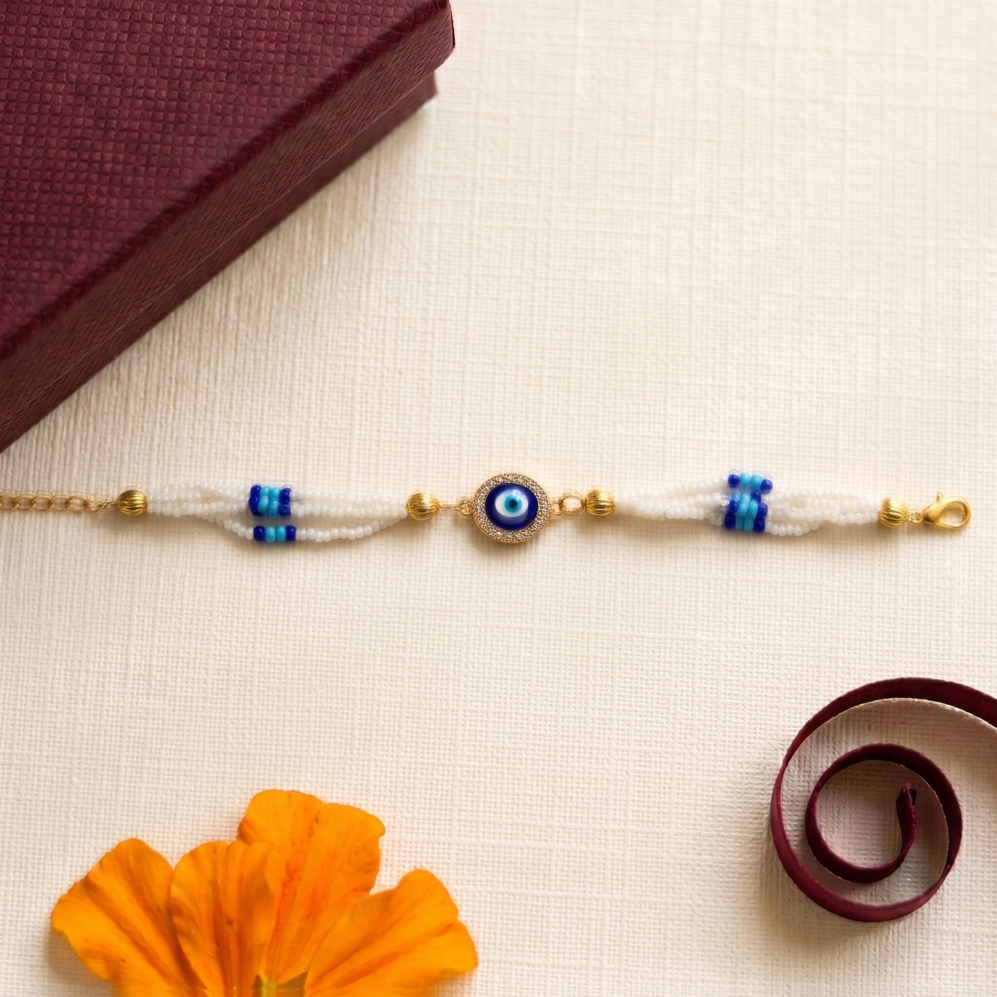 Protective Beaded Bracelet for Bhabhi