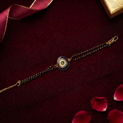 Evil Eye Black Beaded Bracelet for Bhabhi
