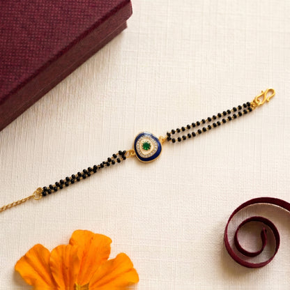 Evil Eye Black Beaded Bracelet for Bhabhi