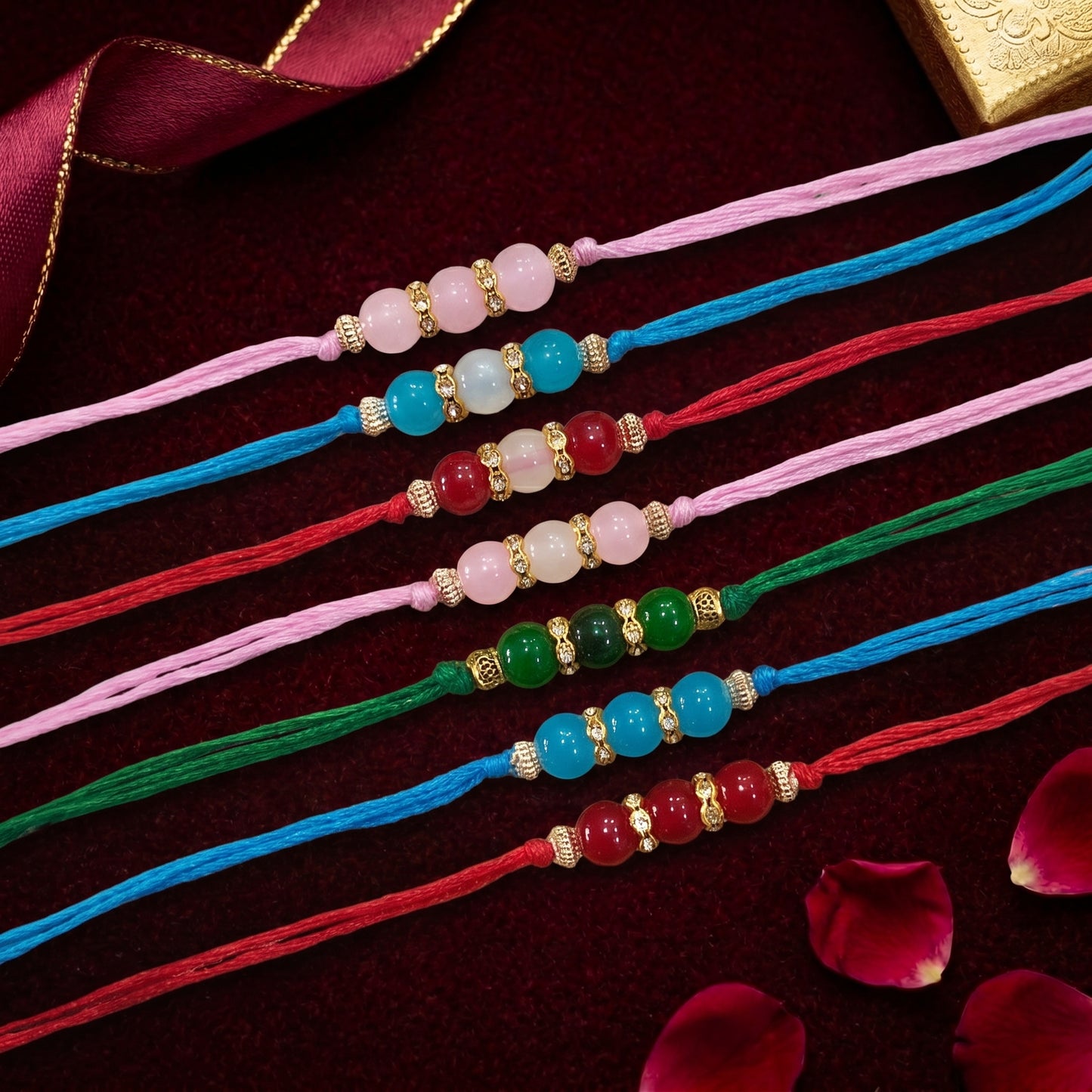 Classic Gemstone Bhai Rakhi