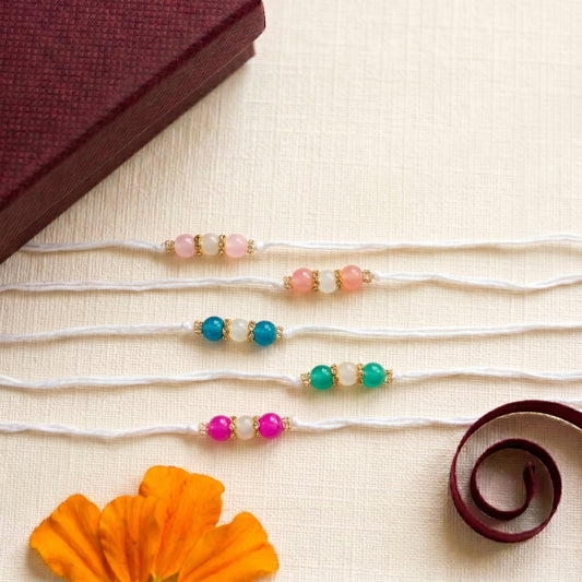 Pastel Gemstone Bhai Rakhi