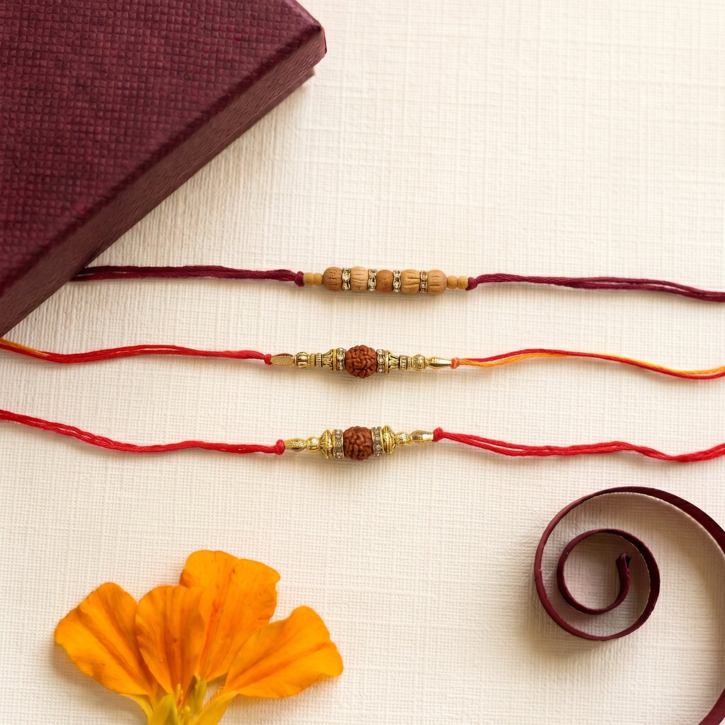 Sacred Rudraksha Bhai Rakhi Collection
