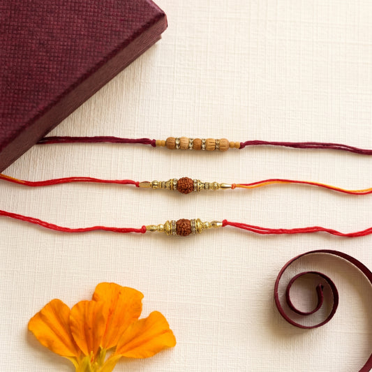 Sacred Rudraksha Bhai Rakhi Collection