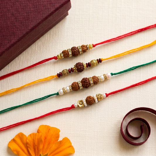 Sacred Rudraksha Bhai Rakhi Collection