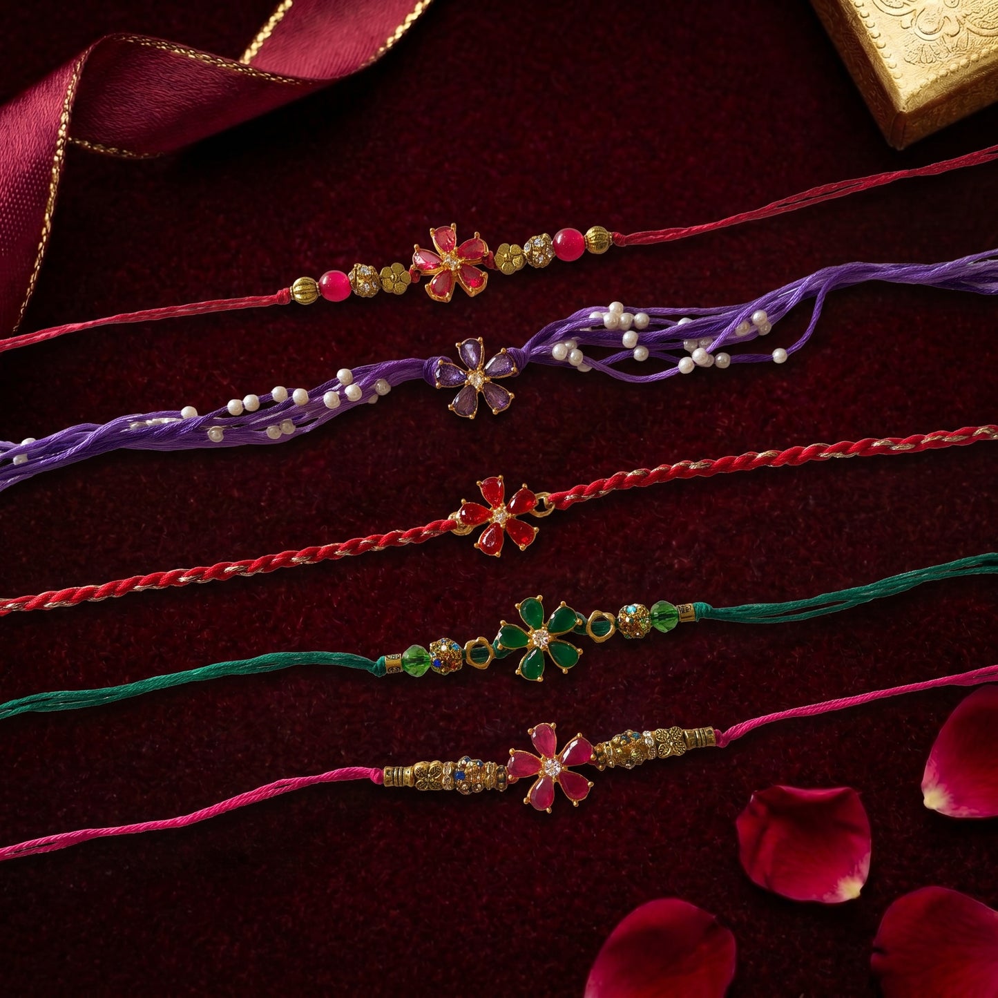 Floral Radiance Bhai Rakhi Collection