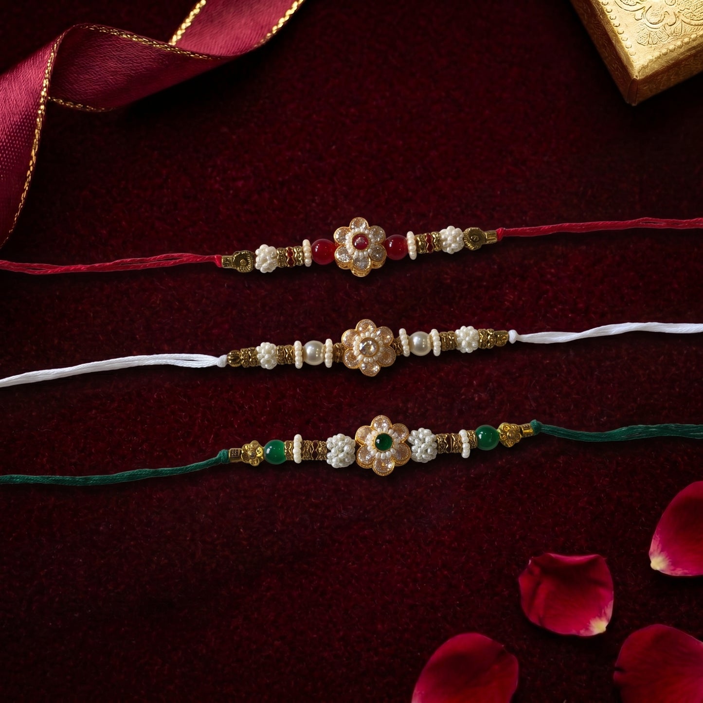 Pearl Blossom Bhai Rakhi Collection