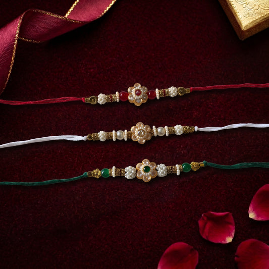 Pearl Blossom Bhai Rakhi Collection