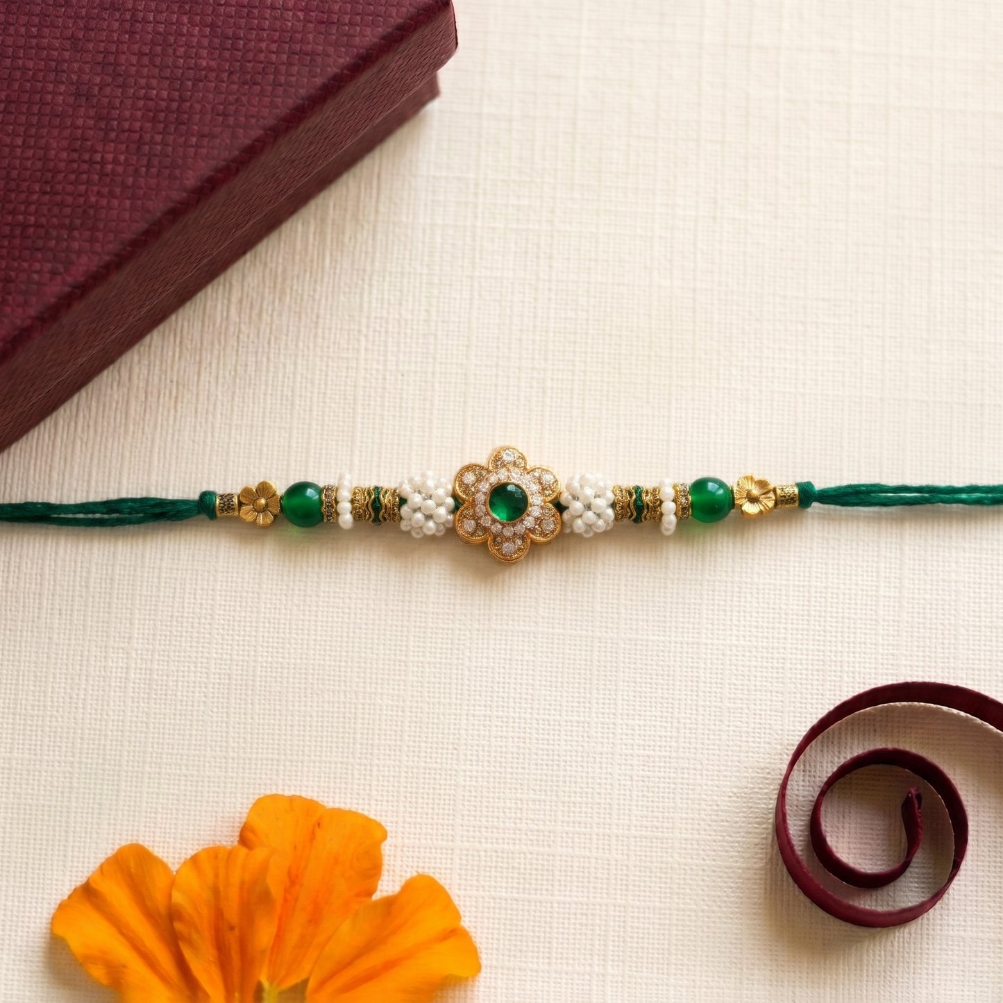 Pearl Blossom Bhai Rakhi Collection