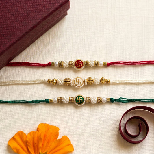 Auspicious Swastik Bhai Rakhi Collection