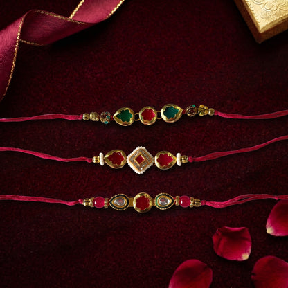 Royal Kundan Bhai Rakhi Collection