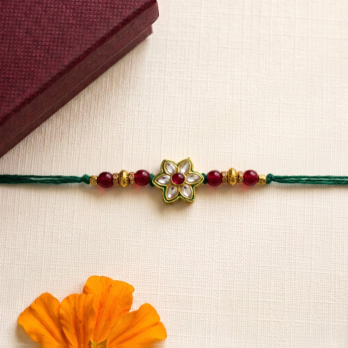 Elegant Floral Designer Bhai Rakhi Collection