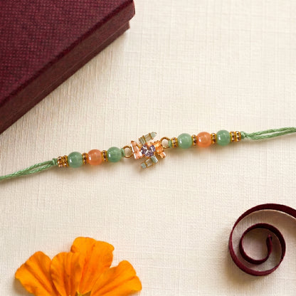 Pastel Crystal Designer Bhai Rakhi Collection