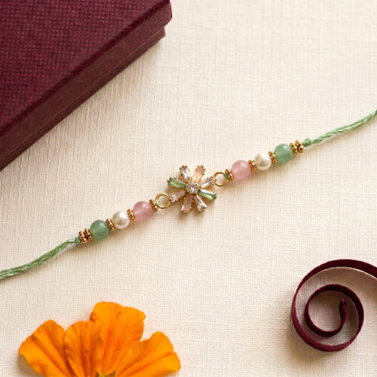 Pastel Crystal Designer Bhai Rakhi Collection