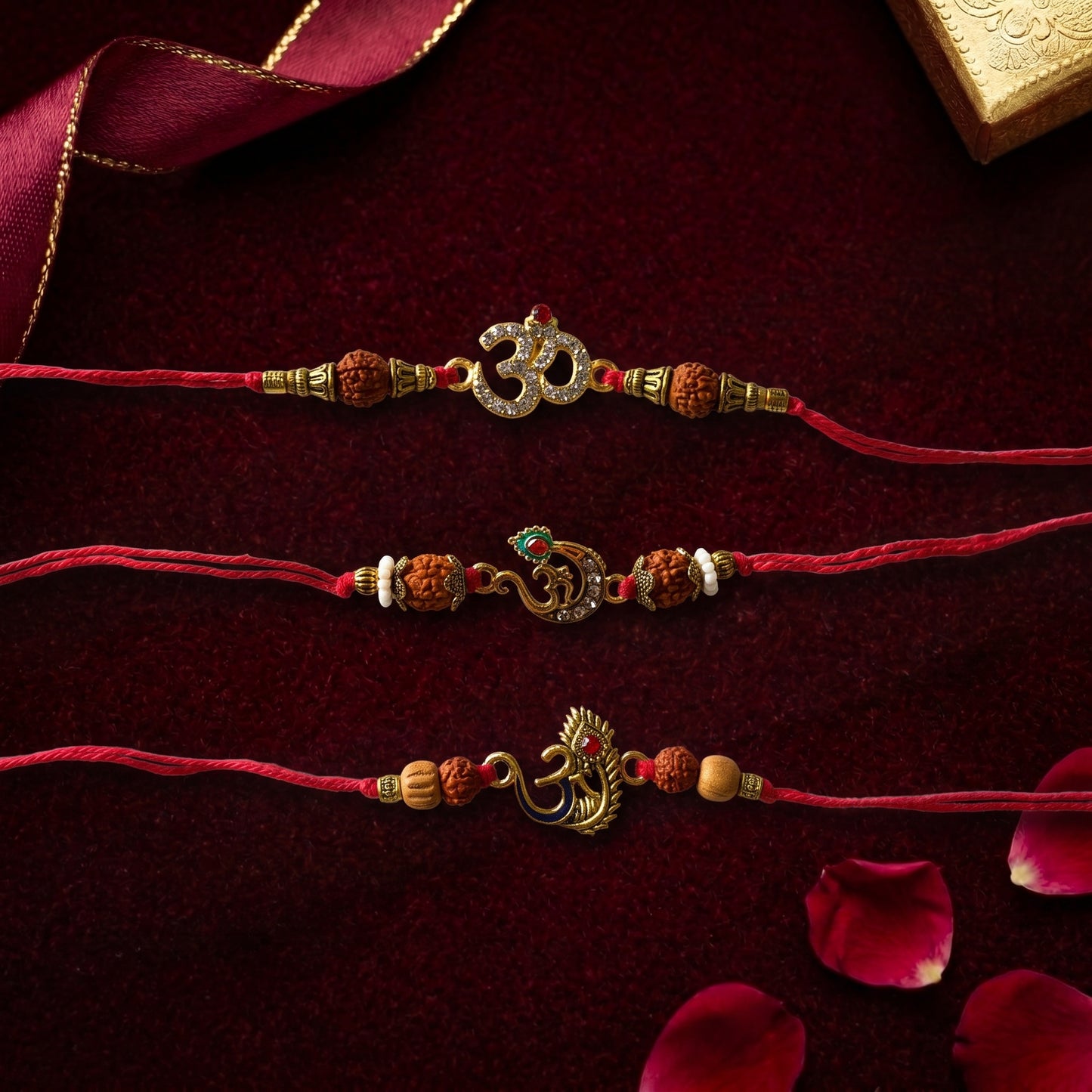 Om Rudraksha Bhai Rakhi Collection