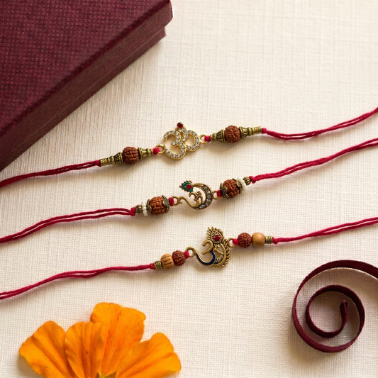 Om Rudraksha Bhai Rakhi Collection