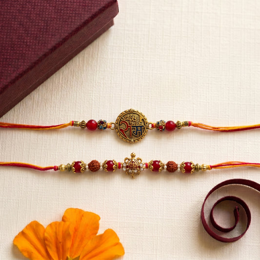 Premium Om Shubh Labh Bhai Rakhi Collection