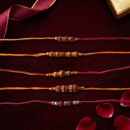 Premium Rudraksha Bhai Rakhi Collection