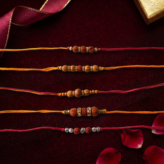 Premium Rudraksha Bhai Rakhi Collection