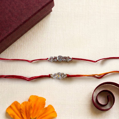 Premium Crystal Stone Bhai Rakhi Collection