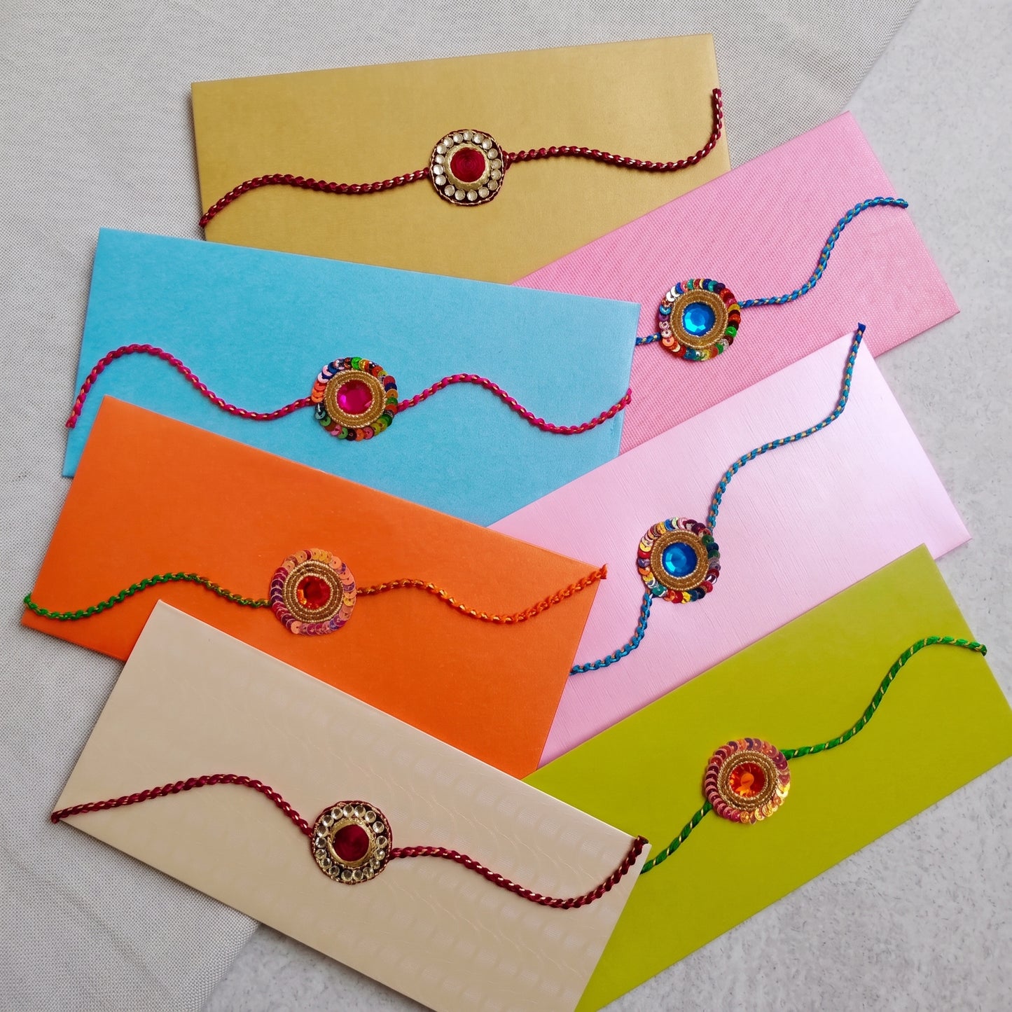 Premium Handcrafted Rakhi Envelope Collection (Choose Your Design)