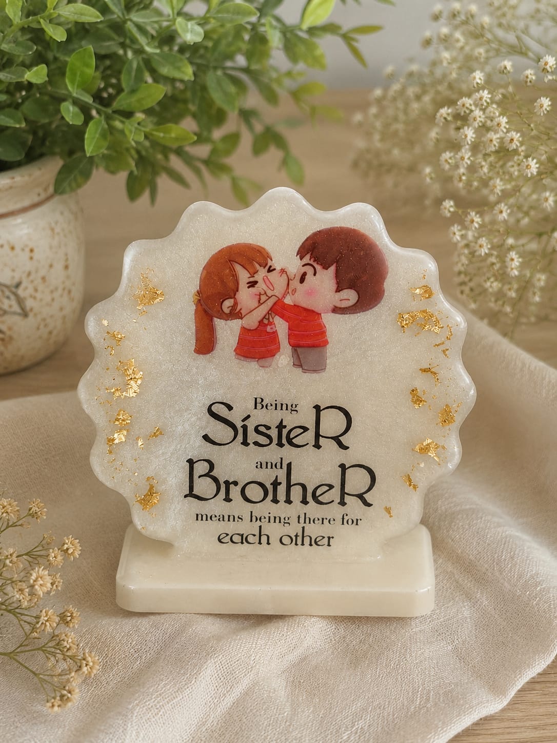 Resin Rakhi Quote Stand Collection (Choose Your Design)