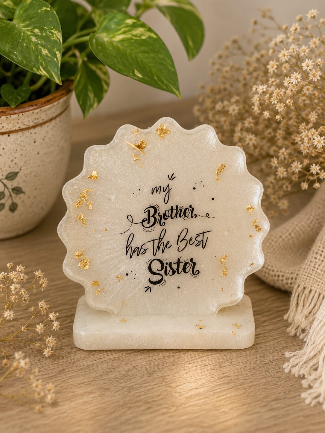 Resin Rakhi Quote Stand Collection (Choose Your Design)