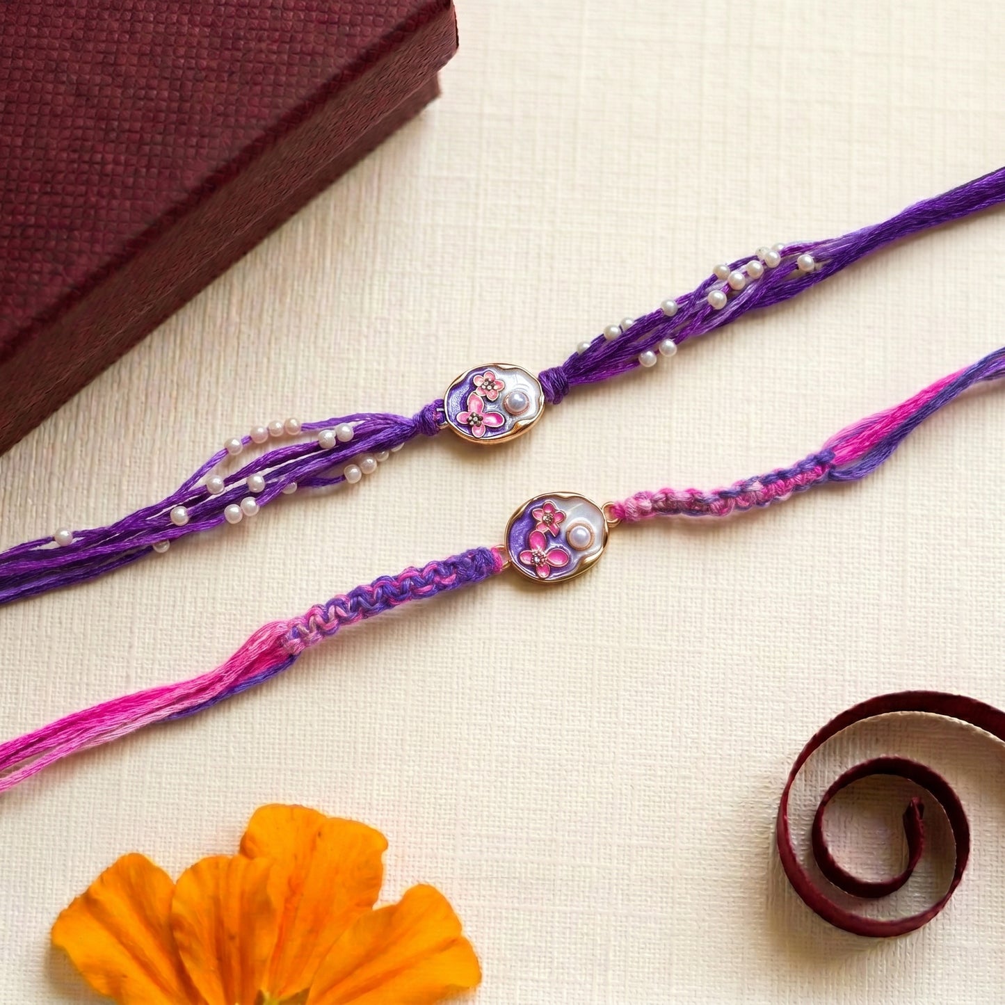 Kids Butterfly Pearl Rakhi