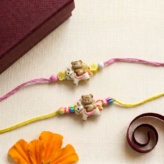 Kids Teddy Unicorn Rakhi