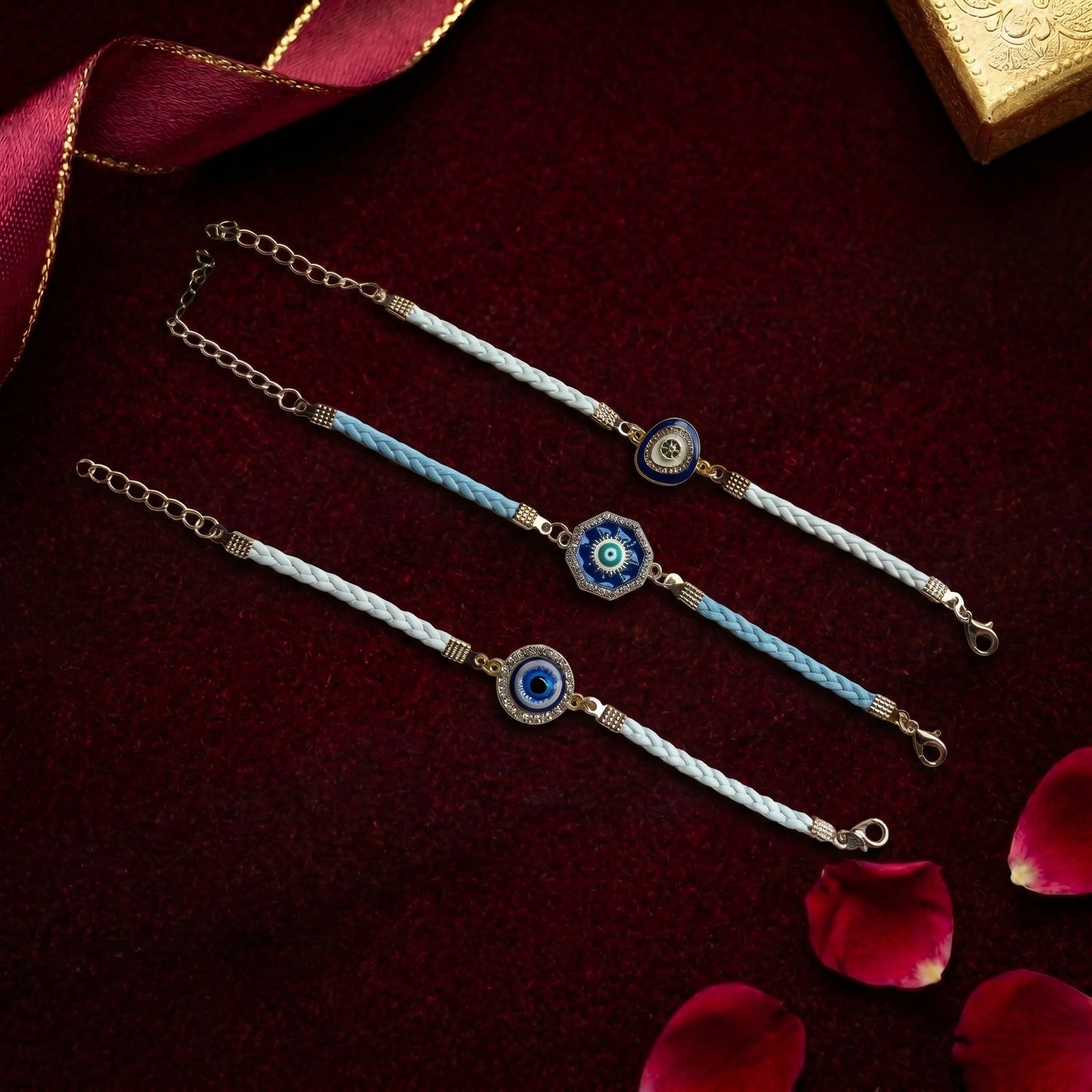 Premium Evil Eye Bracelet Rakhi Collection