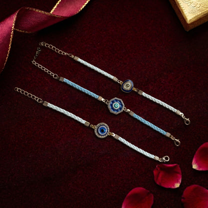 Premium Evil Eye Bracelet Rakhi Collection
