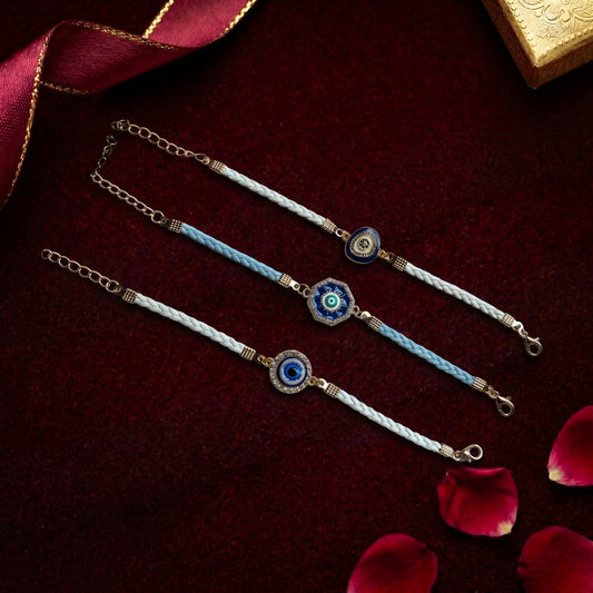 Premium Evil Eye Bracelet Rakhi Collection