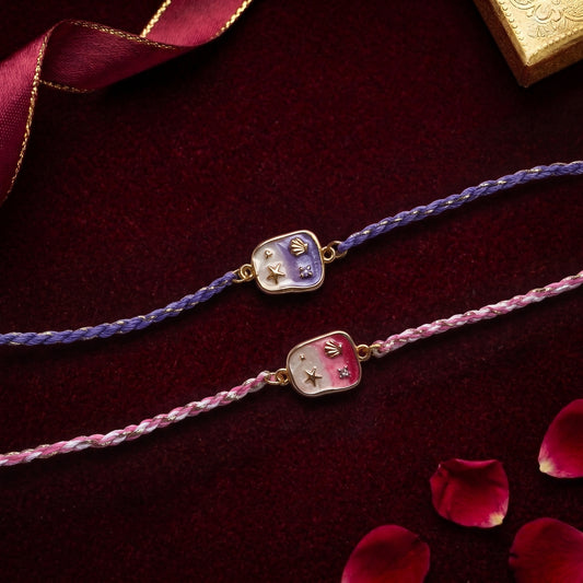Pastel Shell Charm Rakhi