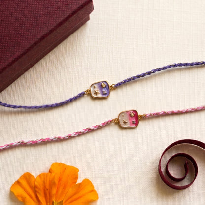 Pastel Shell Charm Rakhi