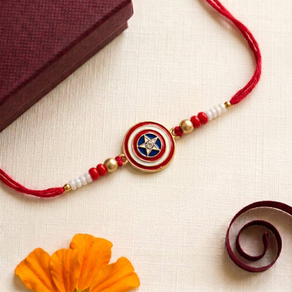 Captain America Kids Rakhi – Marvel Superhero Raksha Bandhan Rakhi for Boys