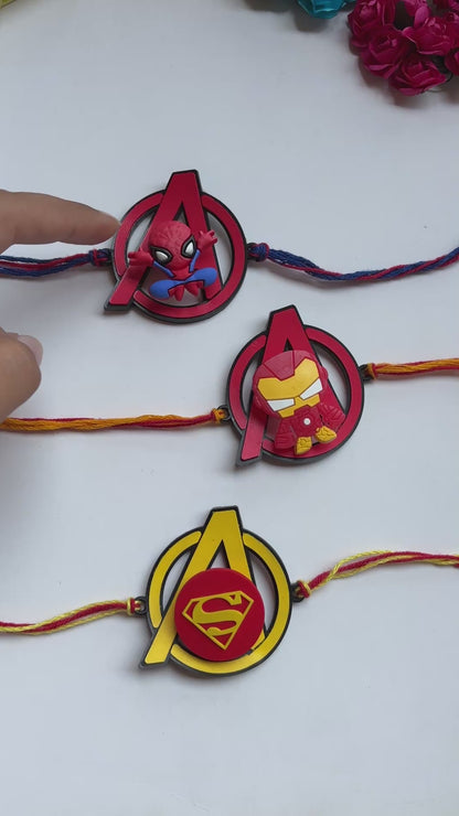 Superhero Spinner Kids Rakhi